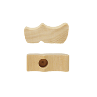 Träsko 44x16,5 mm med 10 mm hål