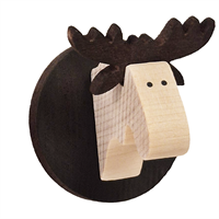 Älgtrofé med magnet, brun