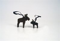 Moose with ribbon black-brown