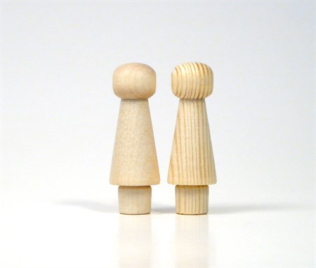 Knob birch 14 x 35 mm