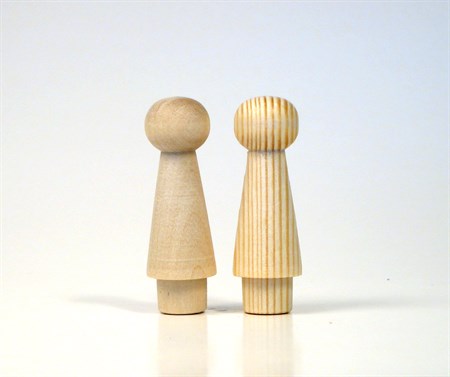 Knob birch 17 x 41 mm