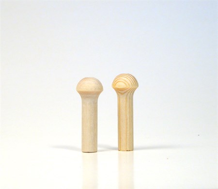 Knob birch 12 x 33 mm