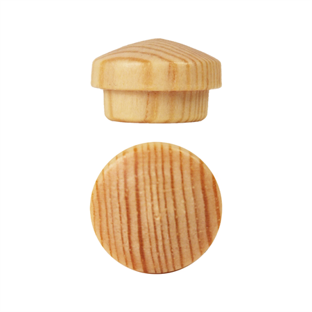 Cover plug pine peg 10mm lacq