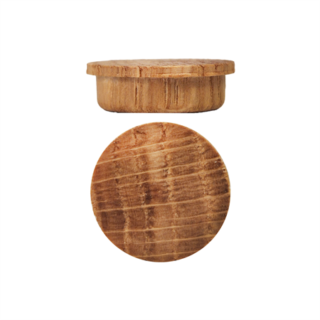 Cover plug oak peg 14 mm lacq
