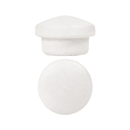 Cover plug birch peg11mm white