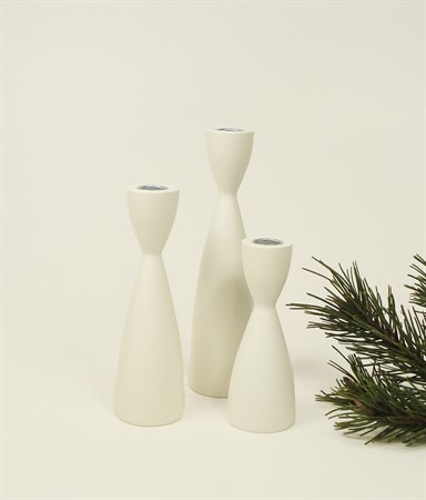 Candlestick white 150 mm