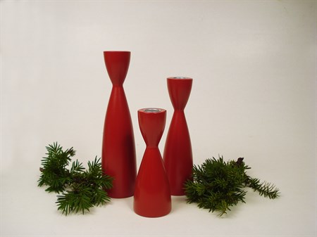 Candlestick red 150 mm