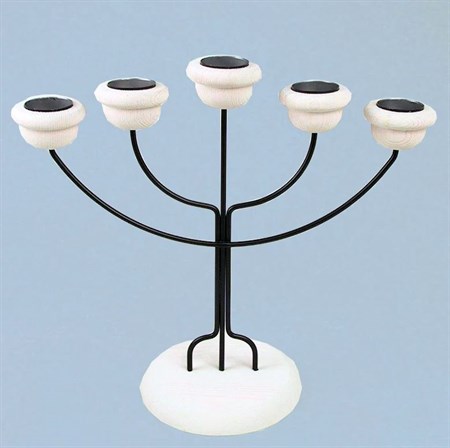 Candlestick 5-branches white