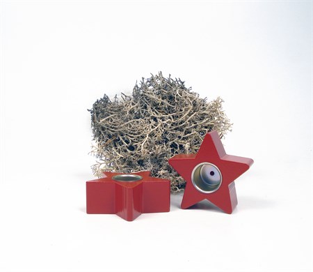 Star candlestick red