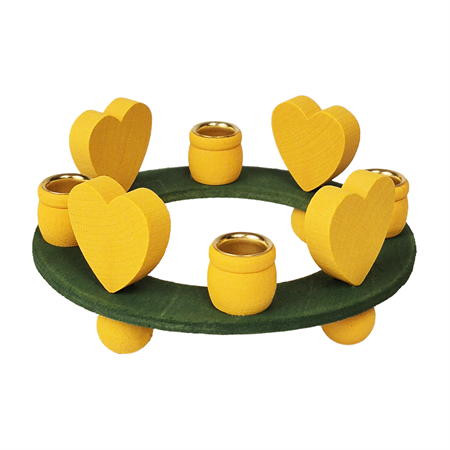 Ljusring med gula hjärtan - Sista chansen