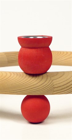 Candlering 230 mm mat red