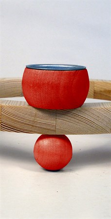 Candlering tealights mat red