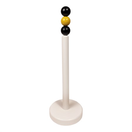 Paperroll holder beads black yellow