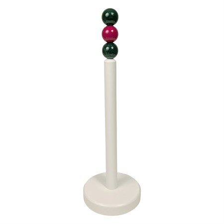 Paperroll holder beads green red
