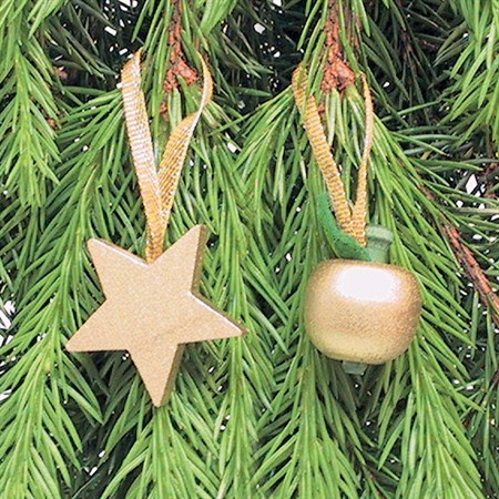 Paradise apple gold ornament