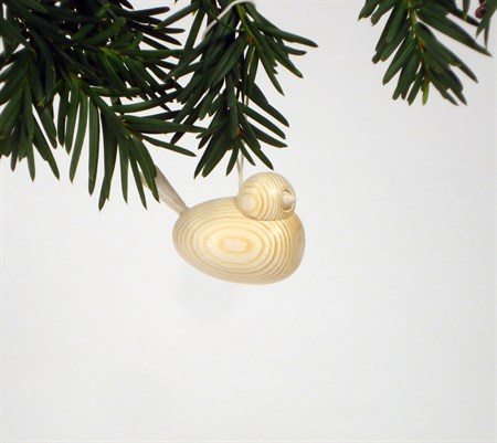 DecoBird small natural with ribbon