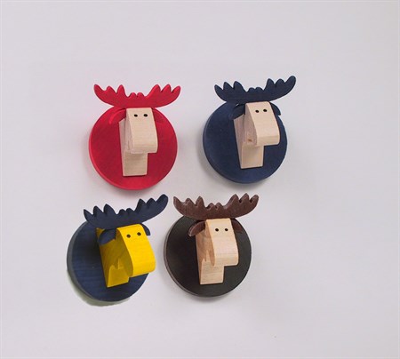 Moose with magnet, brown