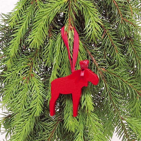 Moose large with ribbon, red