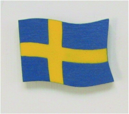 Flag with magnet Swedish