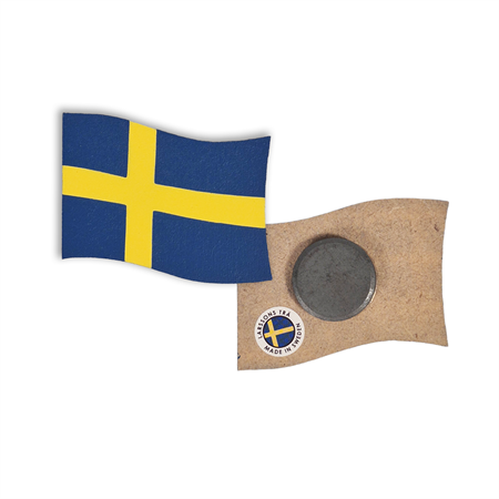 Flagga med magnet svensk