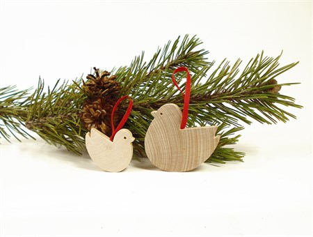 Bird large natural ornament