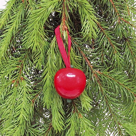 Apple red 40 mm with ribbon