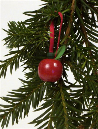Paradise apple red ornament