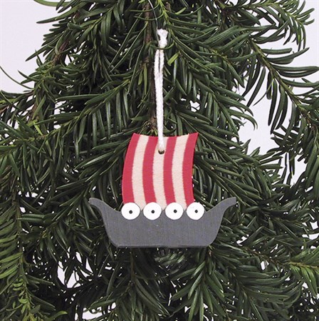 Viking ship with ribbon