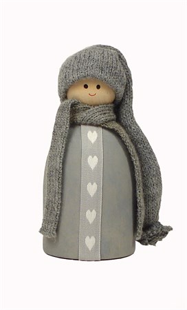 Santa heartribbon medium, grey - Limited quantity