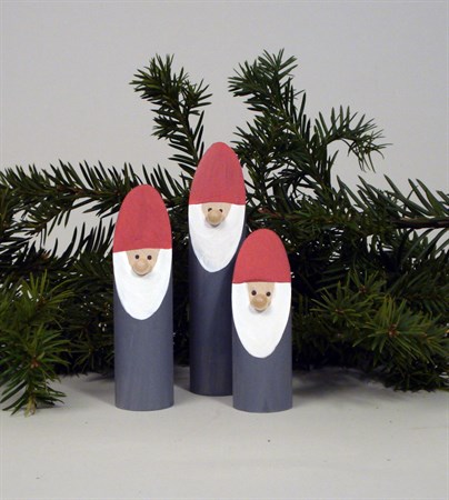 Santa small 90 mm grey
