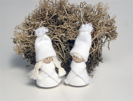 Santa "Hadar" with ribbon white