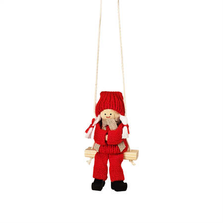 Tomteflicka mini i gunga