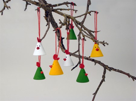 Chicken "Elton" with ribbon white