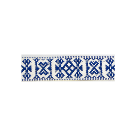 Ribbon 40 mm blue/white