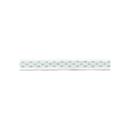 Ribbon 12 mm white/lightblue