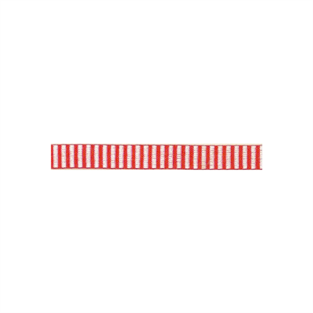 Ribbon 12 mm red-white