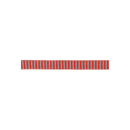 Ribbon 9 mm red-grey