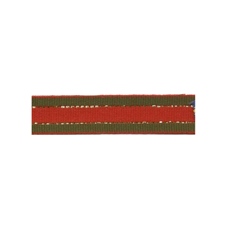 Ribbon 20 mm red/green/gold