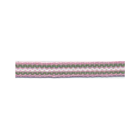Ribbon 7 mm green/pink/white
