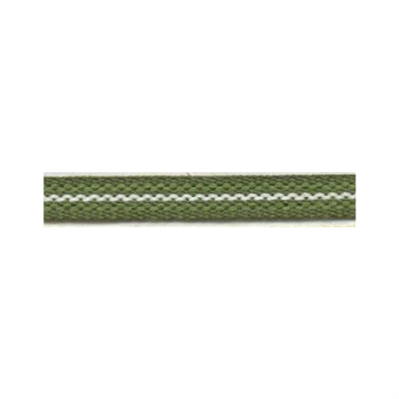 Ribbon 7 mm green/white