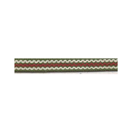 Ribbon 7 mm green/white/red