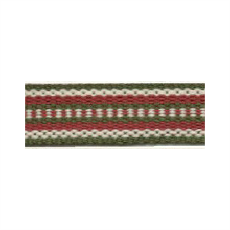 Ribbon 15 mm green/white/red