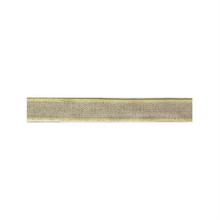 Ribbon 10 mm linen/yellow