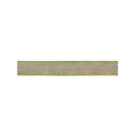 Ribbon 10 mm linen/lightgreen
