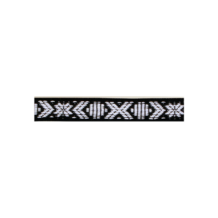 Ribbon 15 mm black-white