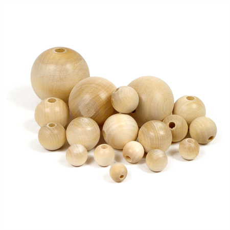 Bead birch 12 mm. 3 mm hole