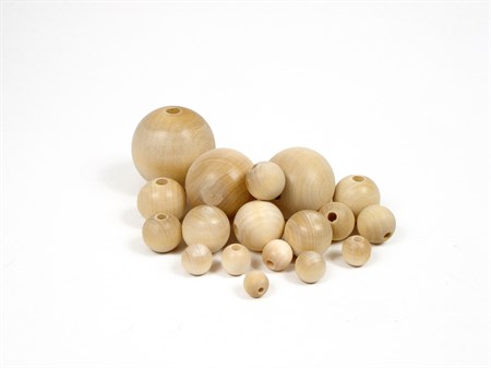 Bead birch 12 mm. 3 mm hole